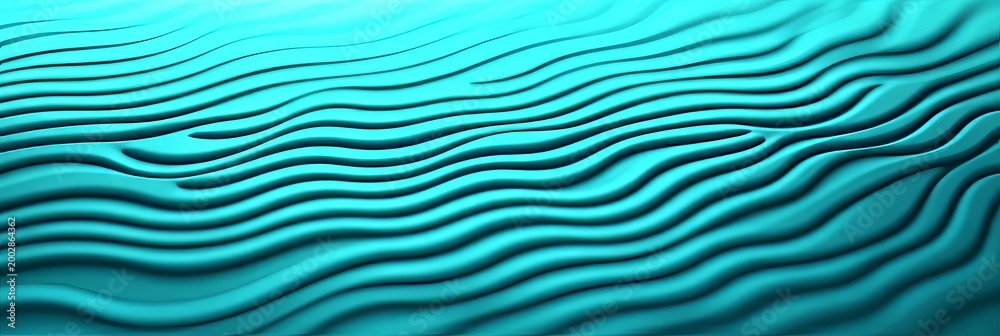 Fototapeta premium Abstract Robin s Egg Blue Wave Surface with Delicate Texture and Elegant Quality for Background Use