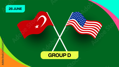 Turkey vs USA Football 2026 Match Announcement for Group D Tournament Stage on 26 June for Football 2026