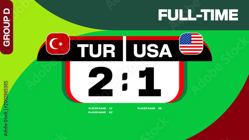 Turkey USA Football Match Final Score Announcement for the Thrilling 2026 Group Stage Tournament