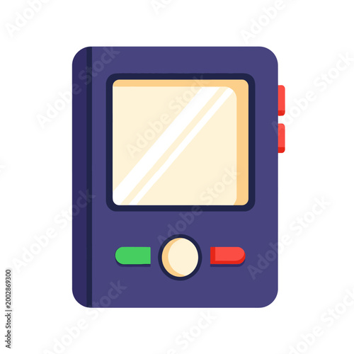 Colorful cartoon mp3 player device.