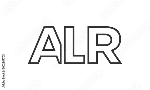 Free Download ALR logo design template with strong and modern bold text. Initial based vector logotype featuring simple and minimal typography. Trendy company identity. - GFXLoad
