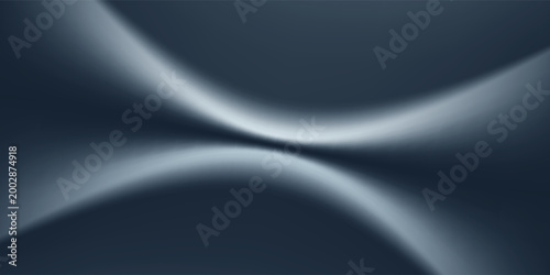 Blue white gradient abstract pattern studio background Light gives luxurious shine. Walls and floor of room sparkling, flat metal, with deep curves and dimensions. cool tone, feeling of water