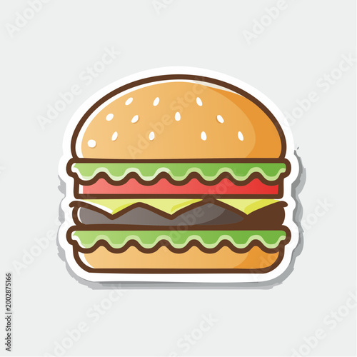 Stylized Burger Icon
