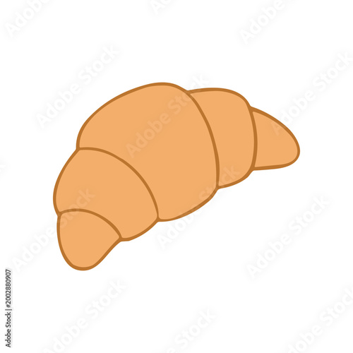 Croissant pastry food breakfast item.