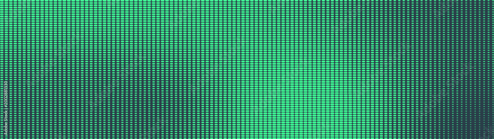 Fototapeta premium Dash grid halftone pattern smooth blurred texture ultra wide 32:9 aspect ratio mint green vector minimal style abstract background. Dashed grid half tone ultrawide futuristic tech concept abstraction