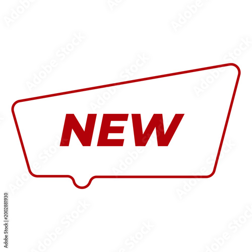 New Label Speech Bubble