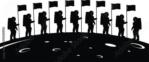 Black silhouette collection of heavy excavator machinery backhoe loaders and industrial construction equipment isolated on white background for building site and civil engineering projects