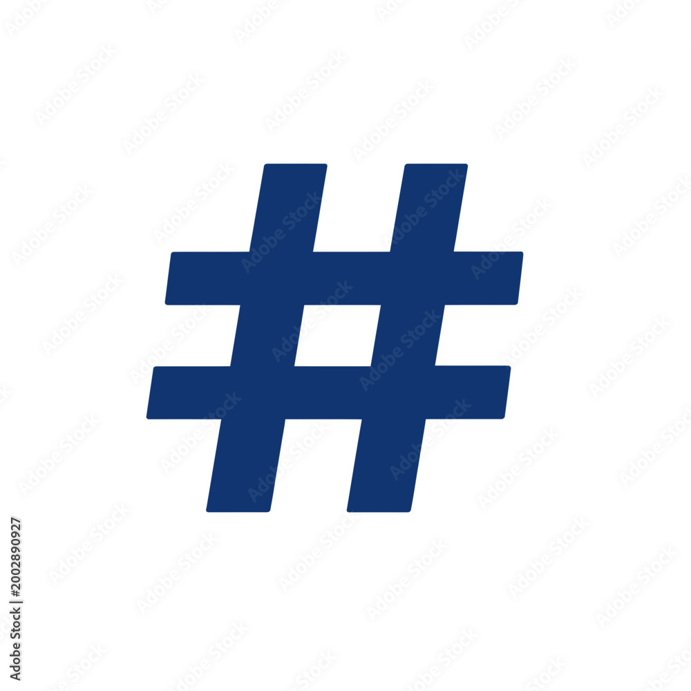 Fototapeta premium Hashtag symbol