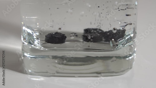 Medical pills. Falling medical pills. Slow motion. High quality 4k footage