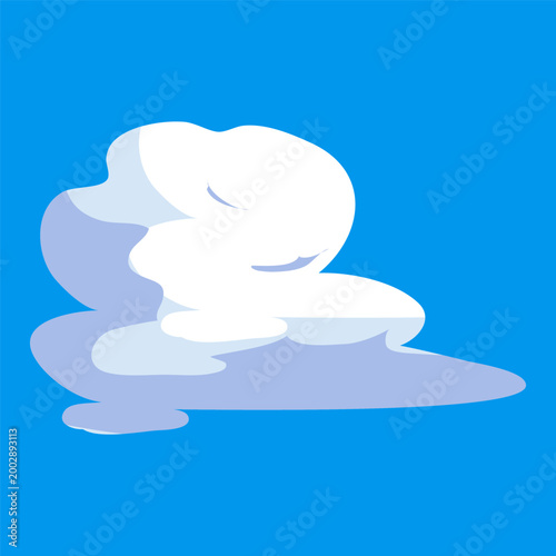 Fluffy cloud white in blue sky