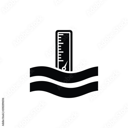 seismograph icon black and white isolated on transparent background for scientific or geological applications high quality professional detailed modern elegant