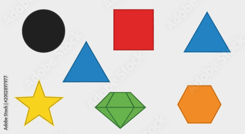 Colorful Geometric Shapes and Icons Collection Free Download Colorful Geometric Shapes and Icons Collection - GFXLoad