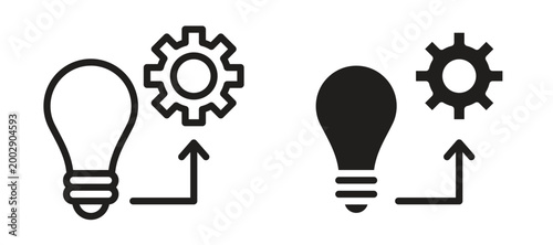 Photos Implementation icon symbol, black style vector icons pack