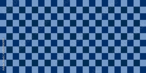 blue checkered pattern tablecloth vektor