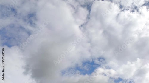 Greyish curious clouds in the sky