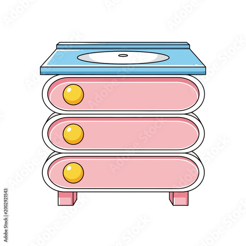 Modern Bathroom Vanity with Sink and Drawers