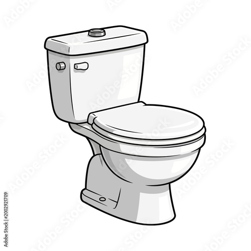 Modern White Toilet Bowl