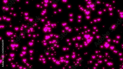 Social media Live style animated heart on green screen.