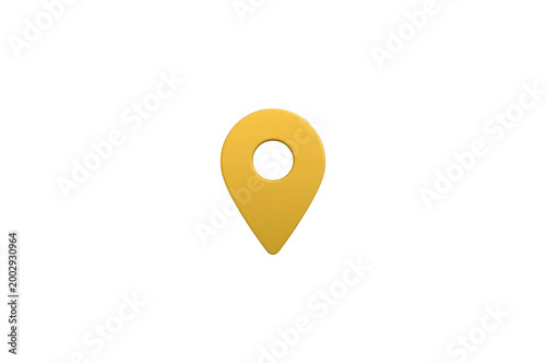 Yellow 3d rendering location navigation map point marker Free Download Yellow 3d rendering location navigation map point marker - GFXLoad