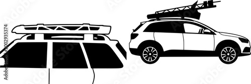 The aerodynamic roof rack crossbar enhances the cars performance by optimizing airflow and reducing drag on long road trips