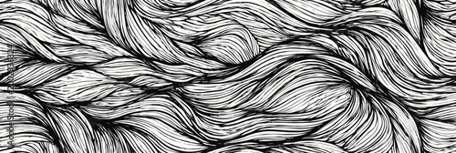 Organic abstract flowing lines creating dynamic pattern. Abstract black and white lines forming a seamless organic flow pattern