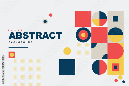 Vector art of vibrant abstract background with geometric shapes and colorful patterns