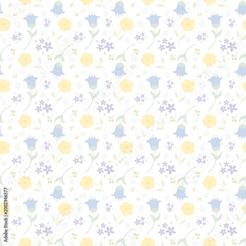 seamless background with flowers