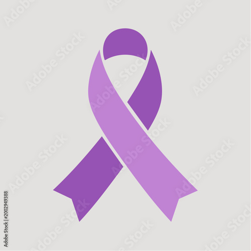 Purple Awareness Ribbon Symbol