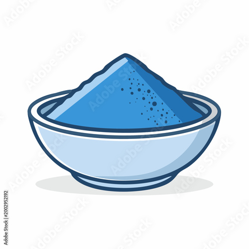 Blue Powder in a Bowl