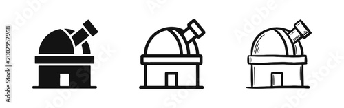 Photos Observatory Telescope Icon - Astronomy and Space Exploration Symbol