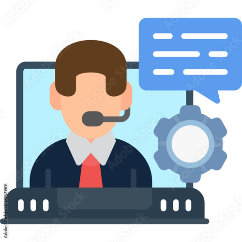 Online Services Icon Vector Element