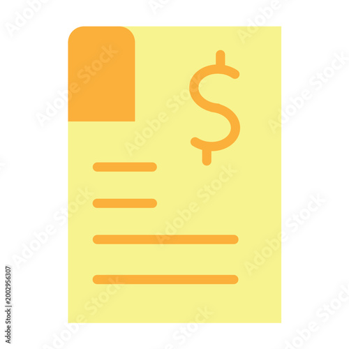 Payment Invoice Vector Flat Icon Design