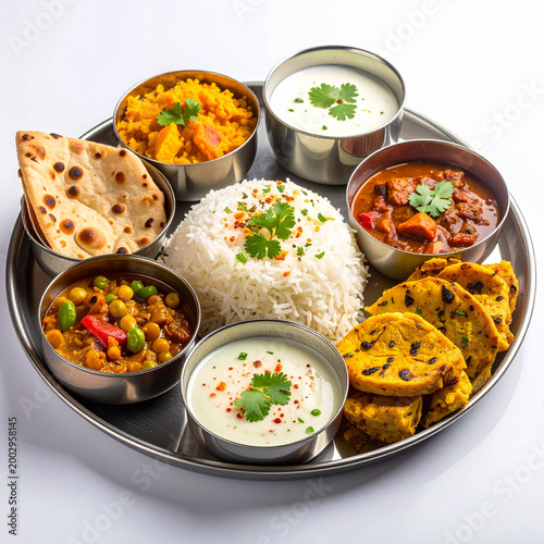 Traditional Indian Thali Meal