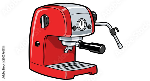 Red Espresso Machine