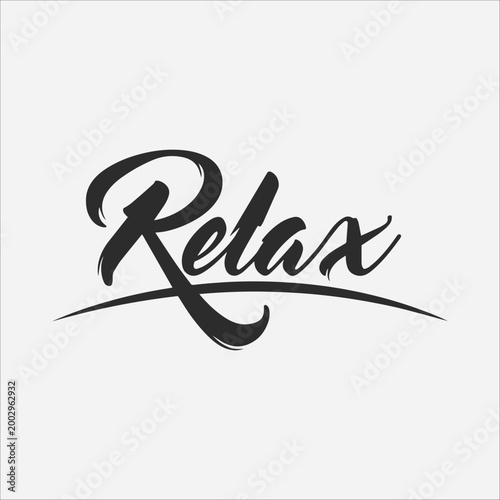Obraz na plátně Relax A serene and artistic word Relax with elegant script promoting the importance of well-being and calmness