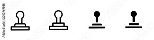 Stamp icon set