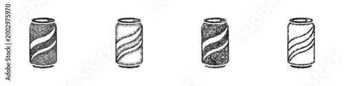 Sketch cola icon design set