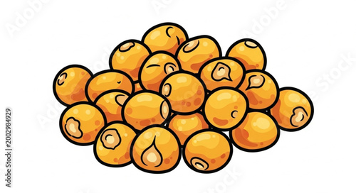 Pile of Hazelnuts with Bright Orange Shells.