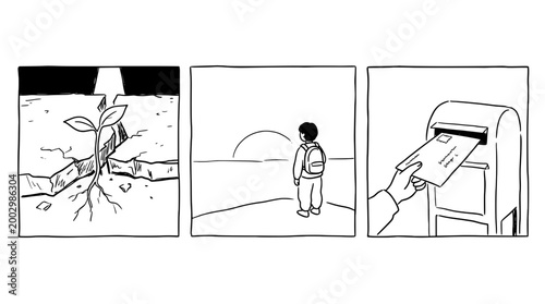 Hope and Growth Emerging from Life's Cracks