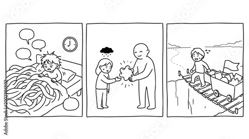 Child struggles with overwhelming emotions and thoughts