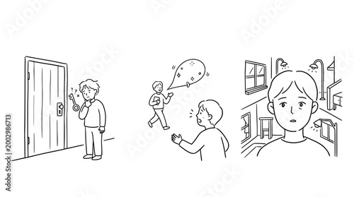 Character in Contemplation and Emotional Reflection