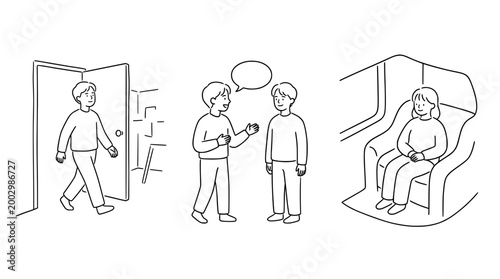 Conversations Between Friends in Casual Setting