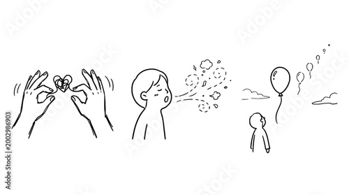 Hands Creating a Heart with a Fresh Breeze