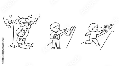 A Child's Delight in Nature and Creativity