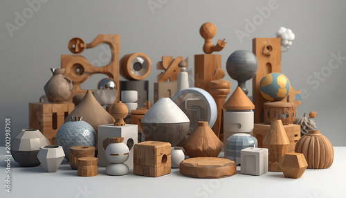 wooden figurine of man and woman