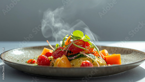 vegetable salad in a plate
