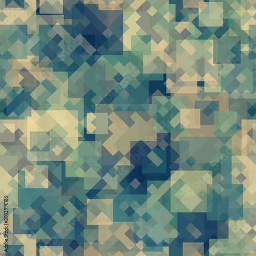 Tender dirty colors seamless pattern with abstract rectangles.