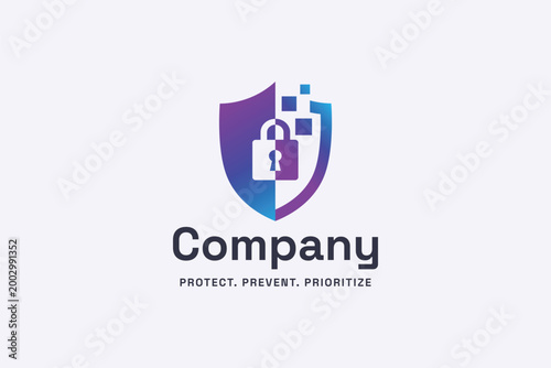 Cyber Security Logo Template
