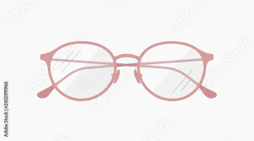 A pair of elegant eyeglasses in a pastel color, symbolizing clarity, vision, and stylish functionality.