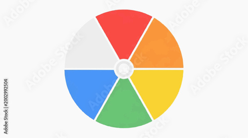 A Vibrant Abstract Color Wheel representing a kaleidoscope of ideas, emotions and possibilities, visual appeal.